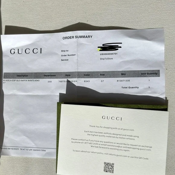 GUCCI ~ Like New! 2023 SE Women's Interlocking G espadrille, size 37, 7US. - Picture 8 of 9